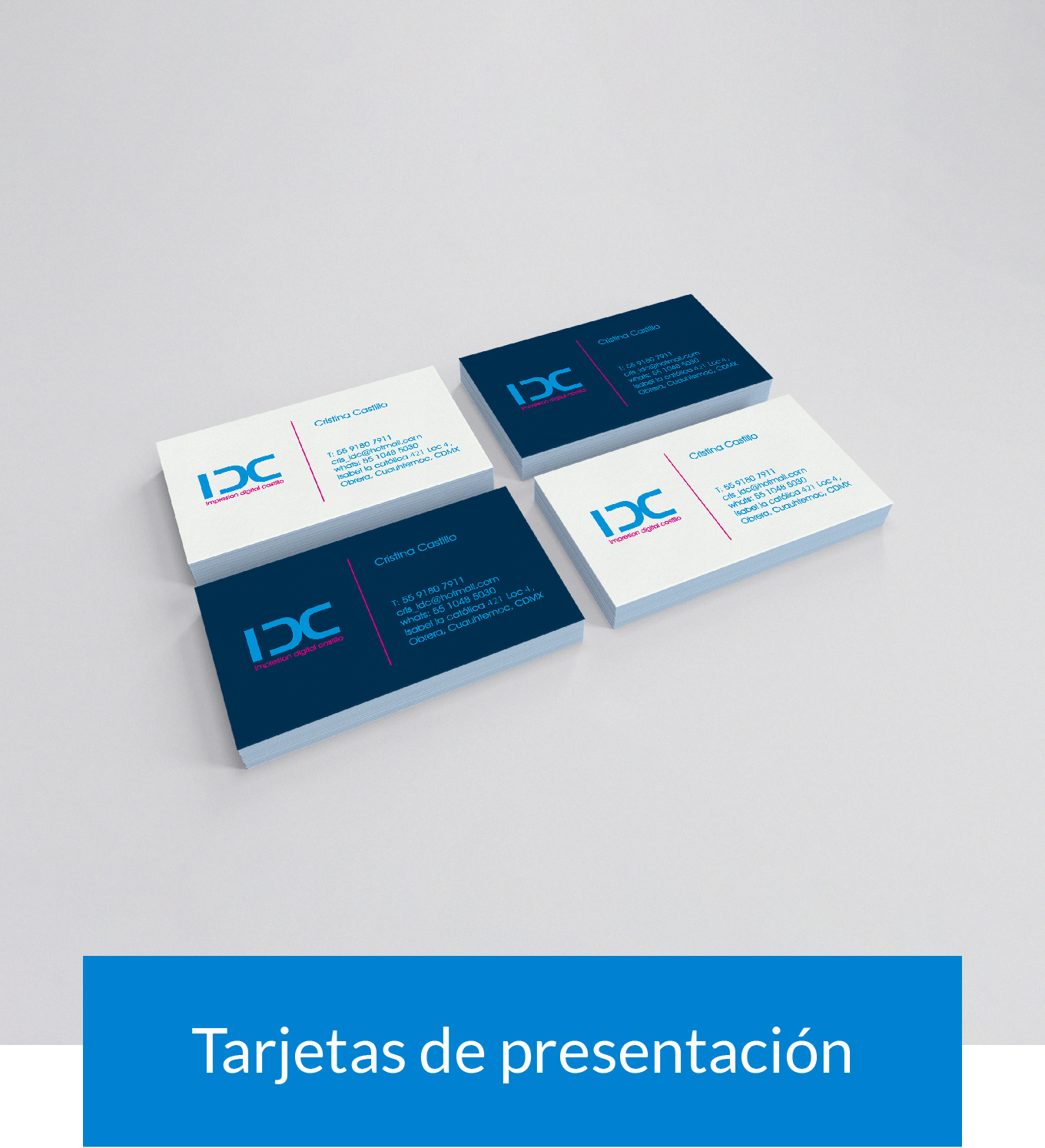 tarjetas de presentacion con laminado e impresion por ambos lados 4x4